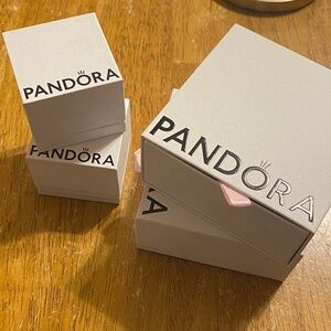 Pandora lot of four jewelry gift boxes